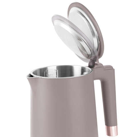  BH/9576, Hervidor de doble pared, Color topo mate, Hervidor eléctrico j., Eléctrico, Hervidor eléctrico de doble pared, Electrodomésticos de cocina, Hervidor