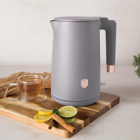  BH/9576, Hervidor de doble pared, Color topo mate, Hervidor eléctrico j., Eléctrico, Hervidor eléctrico de doble pared, Electrodomésticos de cocina, Hervidor