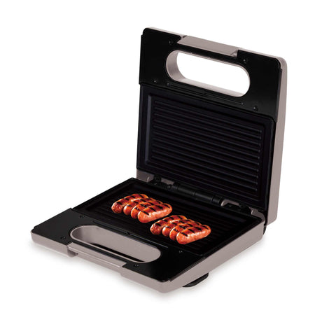 BH/9585, sandwichera 3 en 1 con placas desmontables, color topo mate, sandwichera 3 en 1, eléctrica, sandwichera eléctrica, prensa para paninis, panini maker, parrilla, waflera, multifuncional, electrodomésticos de cocina, sandwichera