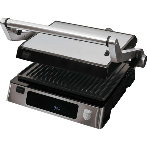  BH/9603, Parrilla eléctrica digital con bandeja recogedora de aceite, acero inoxidable, parrilla eléctrica digital, eléctrica, parrilla eléctrica de mesa, parrilla de interior, parrilla de contacto, digital, pantalla LED, parrillas y barbacoa, parrilla eléctrica