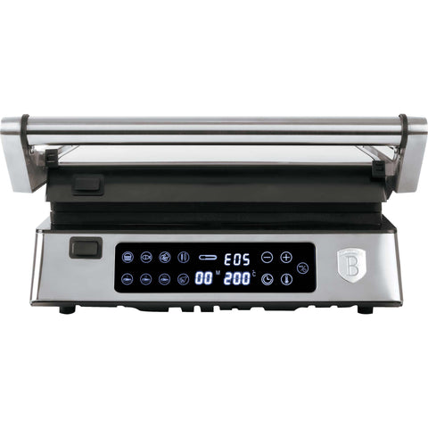 BH/9603, NUEVO, Parrilla eléctrica digital con bandeja recoge aceite, acero inoxidable, parrilla eléctrica digital, eléctrica, parrilla eléctrica de mesa, parrilla de interior, parrilla de contacto, digital, pantalla LED