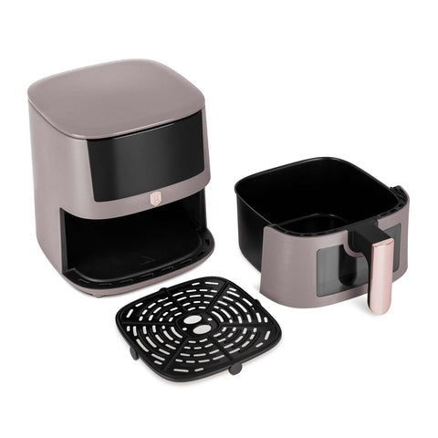 Air Fryer, airfryer, BH/9608, ekitchen, eléctrica, freidora de aire, Freidora de aire 8L ventana visible, freidora de aire con ventana, freidora de aire digital, freidora sin aceite, gris topo mate, Kitchen Appliances, Taupe Collection