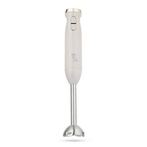 Product image of Hand blender. Part of the Sahara Collection . Features: • Material: stainless steel, plastic • Voltage: 220-240V 50-60Hz • Power: 800W • Color: matt cream. (Studio view). Official Berlinger Haus product, boosted by Promintra sl.