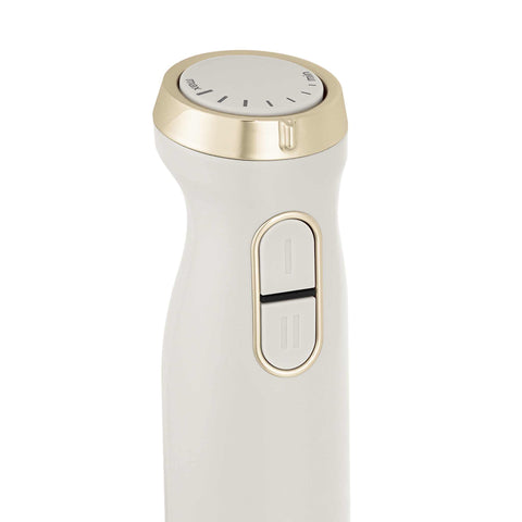 Product image of Hand blender. Part of the Sahara Collection . Features: • Material: stainless steel, plastic • Voltage: 220-240V 50-60Hz • Power: 800W • Color: matt cream. (Studio view). Official Berlinger Haus product, boosted by Promintra sl.