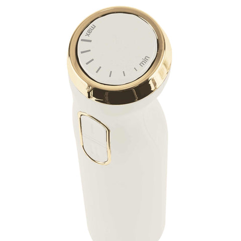 Product image of Hand blender. Part of the Sahara Collection . Features: • Material: stainless steel, plastic • Voltage: 220-240V 50-60Hz • Power: 800W • Color: matt cream. (Studio view). Official Berlinger Haus product, boosted by Promintra sl.