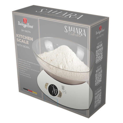  BH/9617N, BH/9617, Báscula de cocina con recipiente, Crema mate, Eléctrica/batería, Báscula de cocina digital con recipiente, Aparatos de cocina, Báscula de cocina