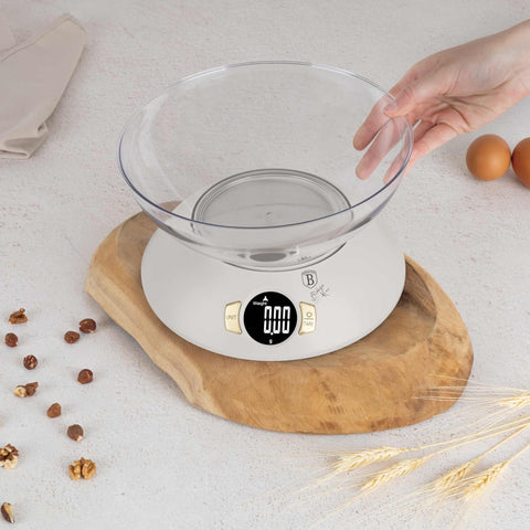  BH/9617N, BH/9617, Báscula de cocina con recipiente, Crema mate, Eléctrica/batería, Báscula de cocina digital con recipiente, Aparatos de cocina, Báscula de cocina