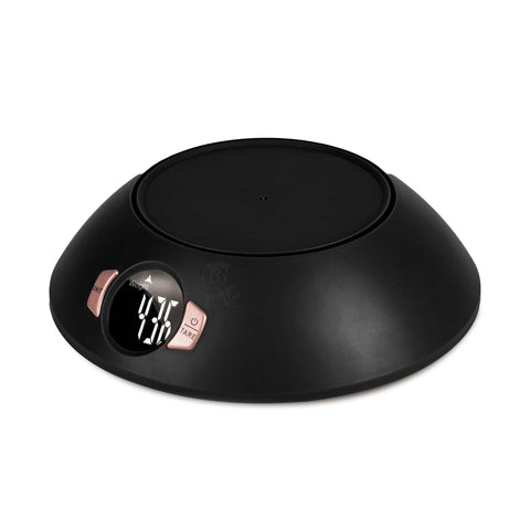 Báscula de cocina digital con cuenco, eléctrica, batería, báscula de cocina con cuenco, negra, oro rosa, RENEW, BH/9276, BH/9620