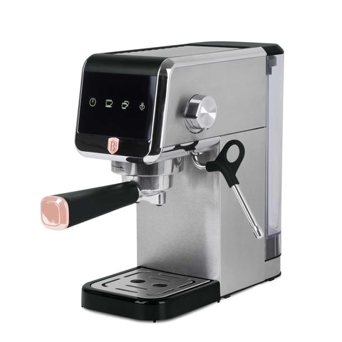  BH/9622, Cafetera digital espresso, Negra, Oro rosa, Cafetera espresso, Eléctrica, Cafetera eléctrica, Cafetera espresso con espumador de leche, Electrodomésticos de cocina, Cafetera