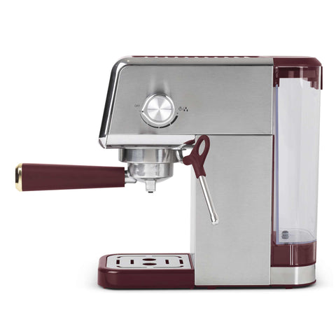 Product image of Digital espresso coffee maker. Part of the Leonardo Collection . Features: • Material: stainless steel • Power: 1350 W • Voltage: 220-240V 50-60 Hz • 1,2L water tank • 1 and 2 cup filter • 2 in 1 plastic spoon with stamper.... (Studio view). Official Berlinger Haus product, boosted by Promintra sl.