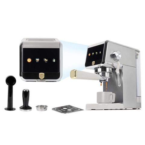 BH/9624, Cafetera digital espresso, Crema, cafetera espresso, eléctrica, cafetera eléctrica, cafetera espresso con espumador de leche, Electrodomésticos de cocina, Cafetera