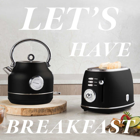  BH/9640, Hervidor eléctrico con termómetro, Negro mate, Hervidor eléctrico k., Eléctrico, Electrodomésticos de cocina, Hervidor