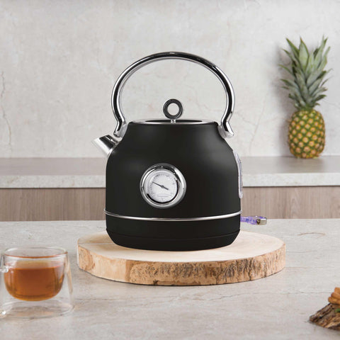  BH/9640, Hervidor eléctrico con termómetro, Negro mate, Hervidor eléctrico k., Eléctrico, Electrodomésticos de cocina, Hervidor