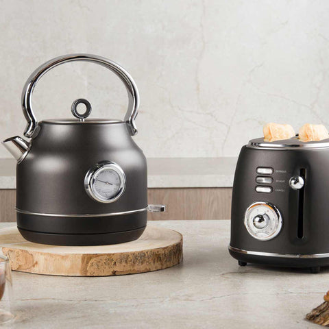  BH/9641, Hervidor eléctrico con termómetro, Antracita mate, Hervidor eléctrico k., Eléctrico, Electrodomésticos de cocina, Hervidor