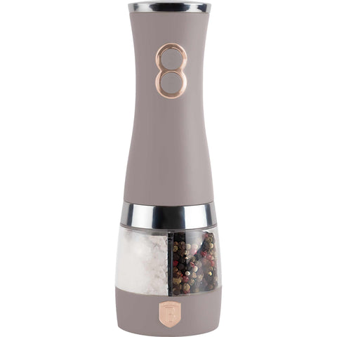 BH/9646, molinillo eléctrico de sal y pimienta 2 en 1, color topo mate, molinillo de sal y pimienta 2 en 1, eléctrico/batería, molinillo eléctrico de sal y pimienta, 2 en 1, molinillo de sal y pimienta, utensilios de cocina, molinillo de sal y pimienta