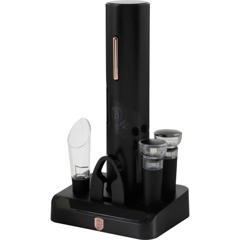 Abridor de vino eléctrico, aparato de cocina, abridor de vino a batería, negro, oro rosa, NUEVO, BH/9653