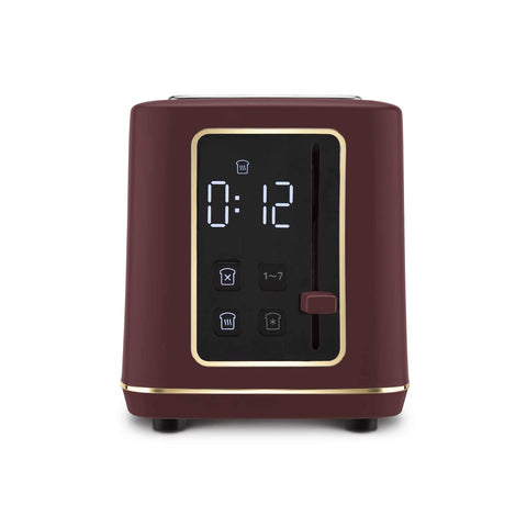  BH/9662, Tostadora digital, Matt Bordeaux, Tostadora eléctrica, Tostadora de dos rebanadas, Electrodomésticos de cocina