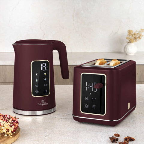  BH/9662, Tostadora digital, Matt Bordeaux, Tostadora eléctrica, Tostadora de dos rebanadas, Electrodomésticos de cocina