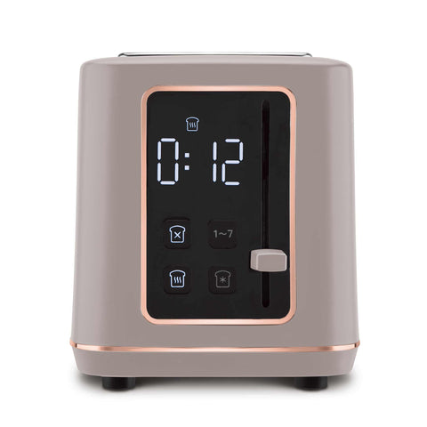  BH/9664, Tostadora digital, Color topo mate, Tostadora eléctrica, Tostadora de dos rebanadas, Electrodomésticos de cocina