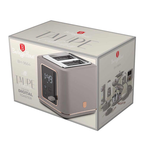  BH/9664, Tostadora digital, Color topo mate, Tostadora eléctrica, Tostadora de dos rebanadas, Electrodomésticos de cocina