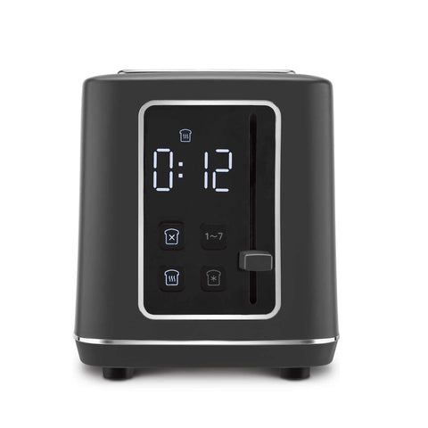 BH/9666, Tostadora digital, Antracita Mate, Tostadora eléctrica, Tostadora de dos rebanadas, Electrodomésticos de cocina