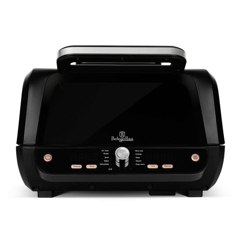 BH/9668, Parrilla de aire con ventana 12 en 1, Negra, Oro rosa, Parrilla de aire, Eléctrica, Parrilla de aire digital con ventana, Parrillas y barbacoa