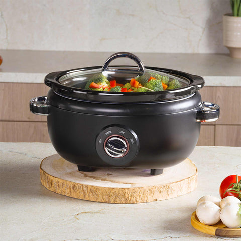  BH/9669, Olla de cocción lenta 3,5L, Negra, Olla de cocción lenta, Eléctrica, Electrodomésticos de cocina