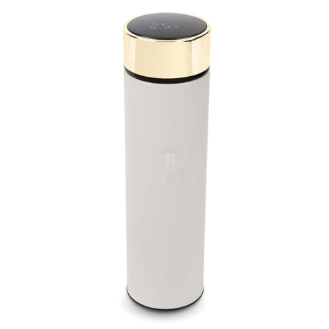  BH/9676A,BH/9676,Botella con pantalla LED de temperatura de 0,5 l,Crema mate,botella,botella deportiva,botella de agua,frasco,pantalla LED,Almacenamiento de alimentos,Botella