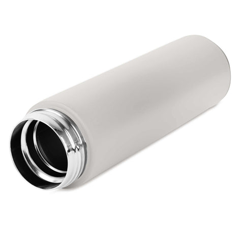 Product image of Drinking bottle with LED temperature display 0,5L. Part of the Sahara Collection . Features: • Material: inner body 18/10 stainless steel with matt powder coating • Capacity: 0,5 L • 18/10 stainless steel purifying filter • Color: matt crea.... (Studio view). Official Berlinger Haus product, boosted by Promintra sl.