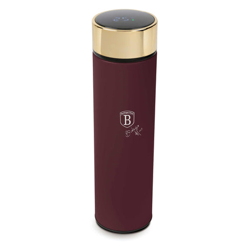 5L, BH/9678, BH/9678A, botella, Botella con pantalla LED de temperatura 0, botella de agua, botella deportiva, Bottle, burdeos mate, café, Food Storage, Leonardo Collection, pantalla LED, tea-coffee, termo, té