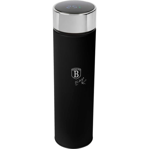  BH/9681,BH/9681A,Botella con pantalla LED de temperatura 0,5L,Negro,Plateado,Botella,Botella deportiva,Botella de agua,Frasco,Pantalla LED,Almacenamiento de alimentos,Botella