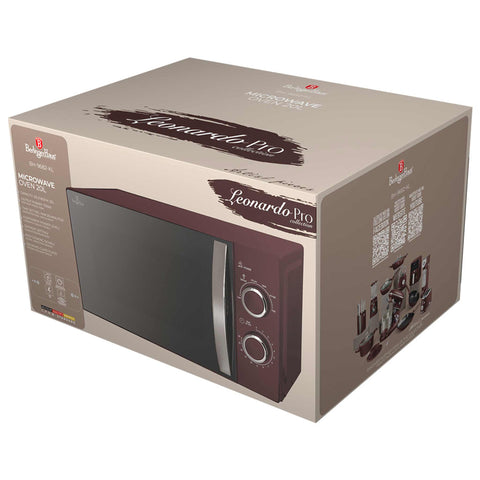  BH/9682-KL, Horno microondas mecánico 20L, Burdeos mate, horno microondas, eléctrico