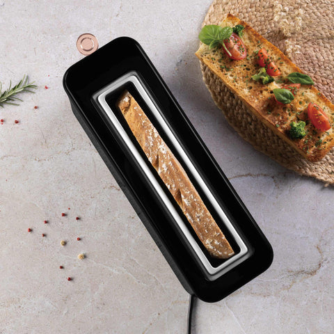  BH/9685, Tostadora, Negra, Oro Rosa, Tostadora con ranura larga, Eléctrica, Ranura larga