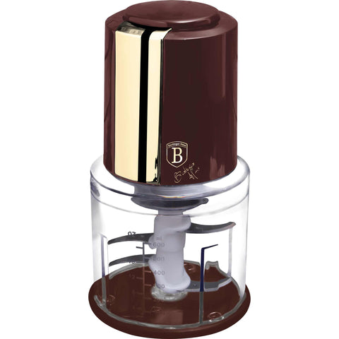  BH/9689, Picadora 2 en 1, Burdeos, minipicadora, eléctrica, picadora, picadora de alimentos, picadora de verduras, picadora de ajo, utensilios de cocina, rebanadora y picadora