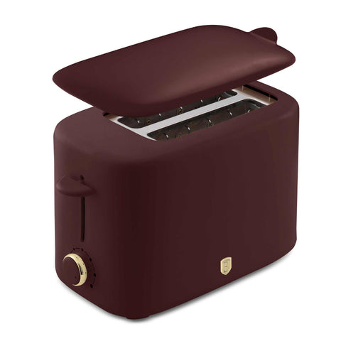  BH/9700, Tostadora con tapa, Burdeos mate, Tostadora eléctrica, Tostadora, Dos rebanadas, Ranura ancha, Electrodomésticos de cocina