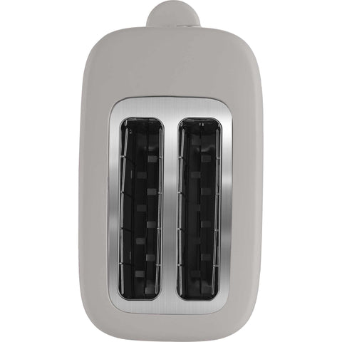  BH/9701, Tostadora con tapa, color topo mate, tostadora eléctrica, dos rebanadas, ranura ancha