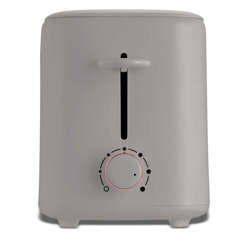  BH/9701, Tostadora con tapa, color topo mate, tostadora eléctrica, dos rebanadas, ranura ancha