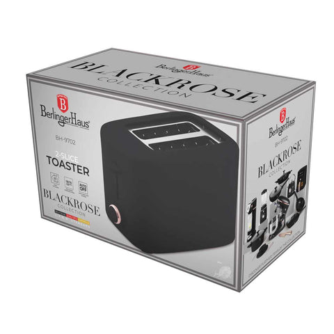 BH/9702, Tostadora con tapa, Negra, Oro rosa, Tostadora eléctrica, Tostadora, Dos rebanadas, Ranura ancha, Embalaje del producto.