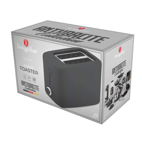  BH/9704, Tostadora con tapa, Antracita Mate, Tostadora eléctrica, Tostadora, Dos rebanadas, Ranura ancha
