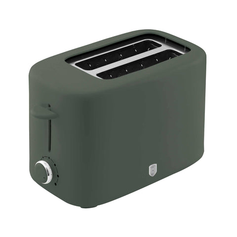  BH/9705, Tostadora con tapa, Verde Mate, Tostadora eléctrica, Tostadora, Dos rebanadas, Ranura ancha, Electrodomésticos de cocina
