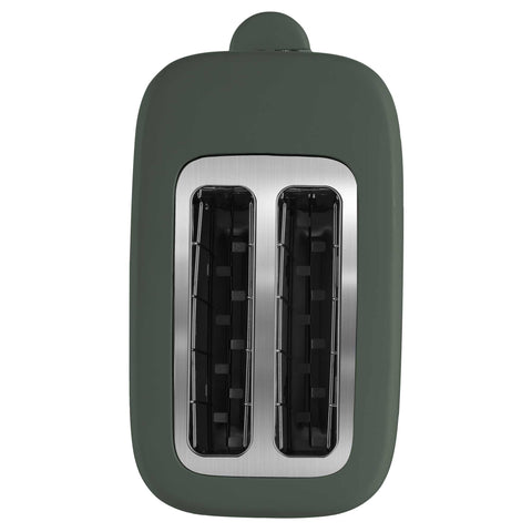  BH/9705, Tostadora con tapa, Verde Mate, Tostadora eléctrica, Tostadora, Dos rebanadas, Ranura ancha, Electrodomésticos de cocina
