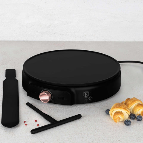  BH/9712, Crepera eléctrica, Negro, Oro rosa, Crepera/panquequera, Eléctrica, Panquequera eléctrica, Crepera