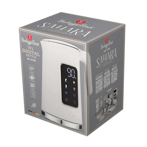  BH/9738, Hervidor eléctrico digital, Crema mate, Hervidor eléctrico e., Eléctrico, Hervidor eléctrico digital A, Electrodomésticos de cocina, Hervidor