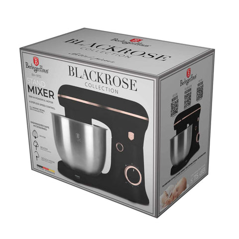  BH/9751, Robot de cocina, Negro, Oro rosa, robot de cocina eléctrico, batidora de pie, robot de cocina