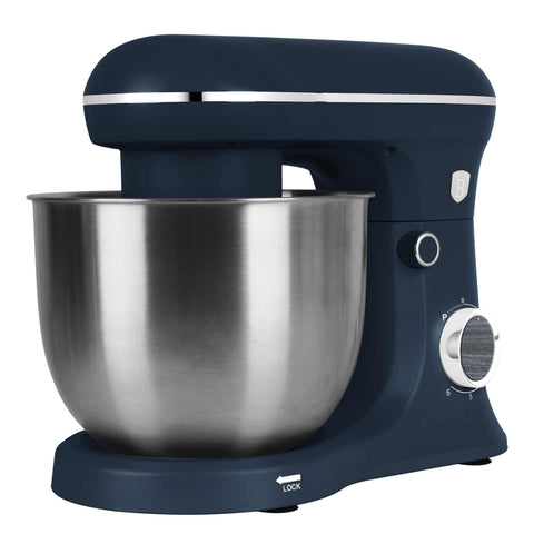 Product image of Kitchen machine. Part of the Deep Sea Collection . Features: • Material: stainless steel, plastic • 1500 W, 220-240V, 50/60 Hz • Include: • 18/10 stainless steel bowl 5L • Non-stick dough hook • Non-stick bea.... (Studio view). Official Berlinger Haus product, boosted by Promintra sl.