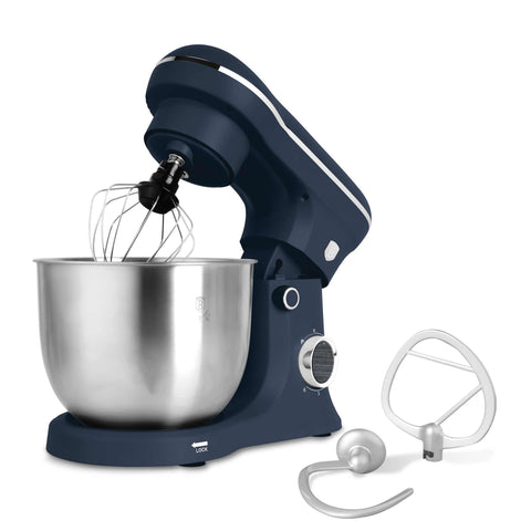 Product image of Kitchen machine. Part of the Deep Sea Collection . Features: • Material: stainless steel, plastic • 1500 W, 220-240V, 50/60 Hz • Include: • 18/10 stainless steel bowl 5L • Non-stick dough hook • Non-stick bea.... (Studio view). Official Berlinger Haus product, boosted by Promintra sl.
