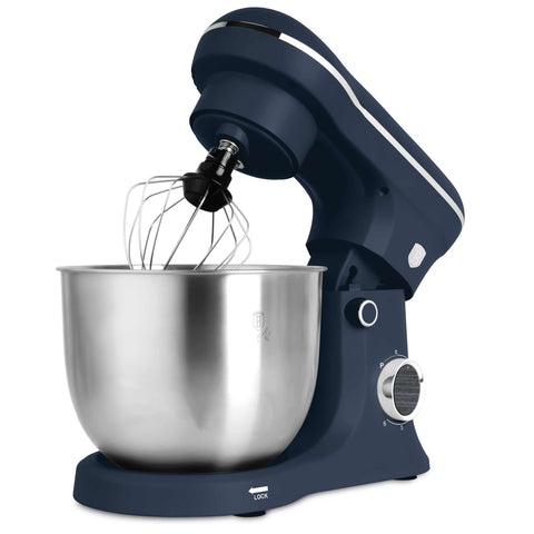  BH/9763, Robot de cocina, Azul mate, Madera gris, Robot de cocina eléctrico, Batidora de pie, Robot de cocina, Electrodomésticos de cocina