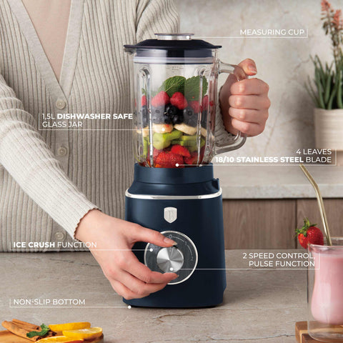 BH/9766,BH/9824,Batidora de vaso con jarra de cristal de 1,5L, 1000W,Azul Mate,Madera Gris,batidora de vaso c.,eléctrica,batidora de vaso,licuadora,batidora,turmix,Electrodomésticos de cocina