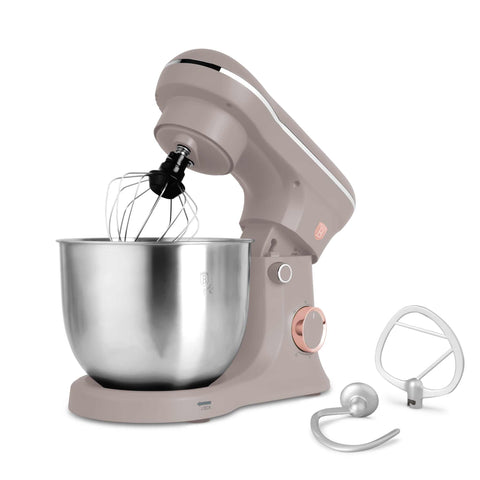 Product image of Kitchen machine. Part of the Taupe Collection . Features: • Material: stainless steel, plastic • Rated input power: 600 W • 220-240V, 50/60 Hz • Include: • 18/10 stainless steel bowl 5L • Non-stick dough h.... (Studio view). Official Berlinger Haus product, boosted by Promintra sl.