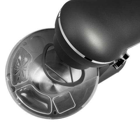 Product image of Kitchen machine. Part of the Anthracite Collection . Features: • Material: stainless steel, plastic • 1500 W, 220-240V, 50/60 Hz • Include: • 18/10 stainless steel bowl 5L • Non-stick dough hook • Non-stick bea.... (Studio view). Official Berlinger Haus product, boosted by Promintra sl.
